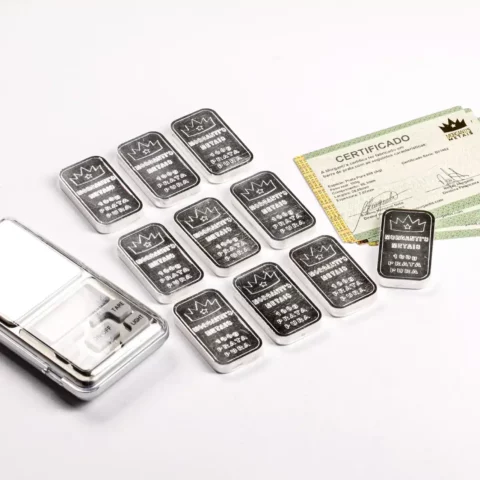 PACK 10x Barras de 100g - Prata 999