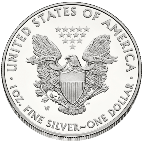 American Silver Eagle (Ano aleatório) – Moeda de 1 Oz / 31,1g Prata 999