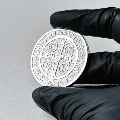 Medalha São Bento – 1 oz / 31,1g PRATA 999