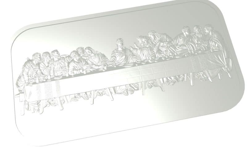 Barra de 100g de Prata 999 - Santa Ceia [PRÉ-VENDA ENTREGA EM FEVEREIRO]