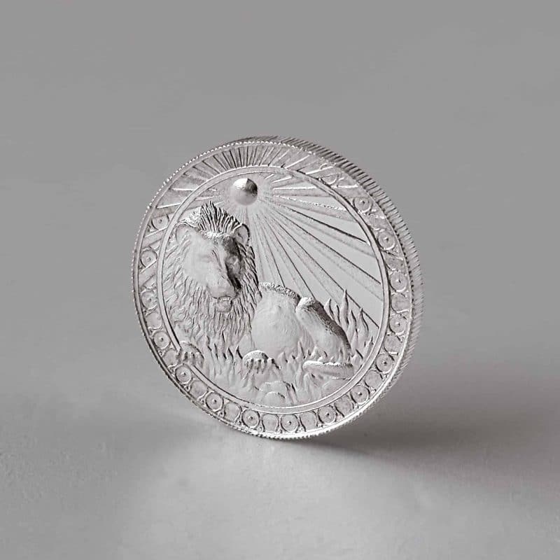 Medalha Signo Leão  – 1/2 oz – 15.55g PRATA 999