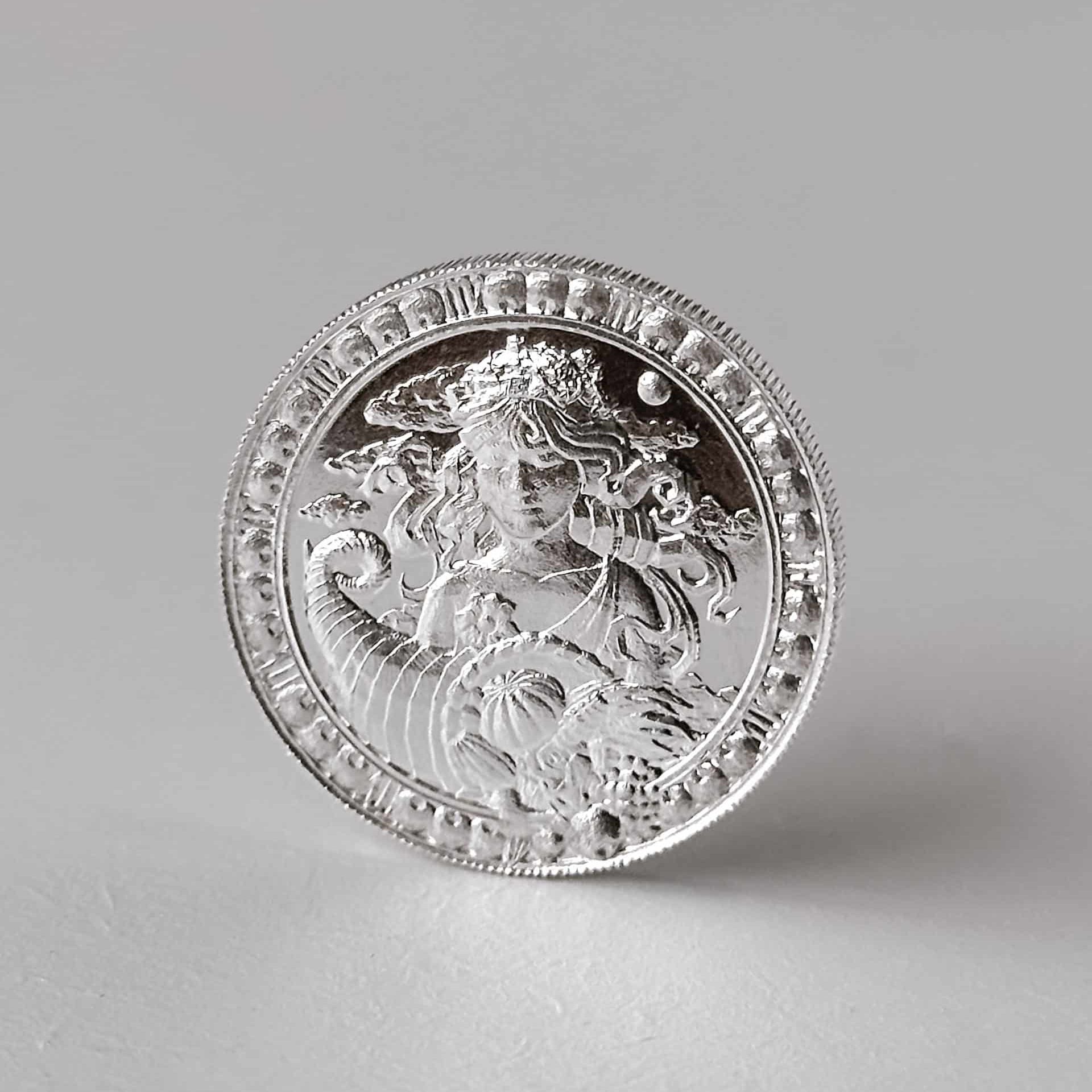 Medalha Signo Virgem – 1/2 Oz – 15.55g PRATA 999