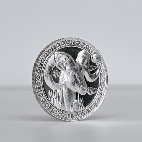Medalha Signo Áries – 1/2 oz – 15.55g PRATA 999