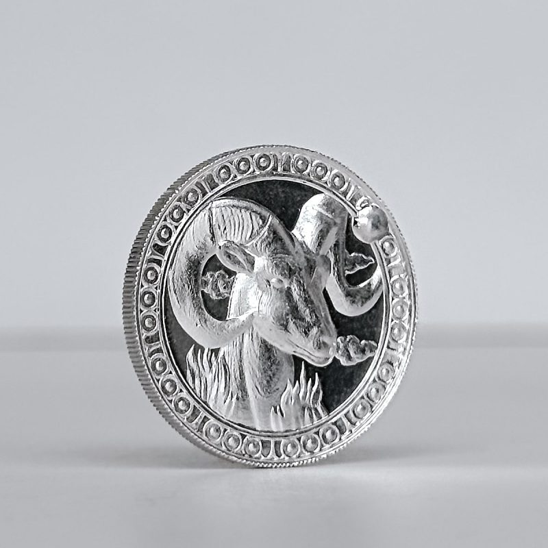 Medalha Signo Áries – 1/2 Oz – 15.55g PRATA 999