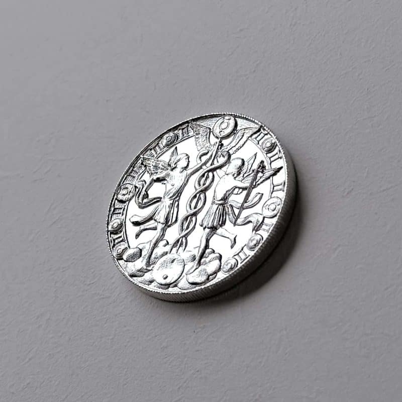 Medalha Signo Gêmeos  – 1/2 oz – 15.55g PRATA 999