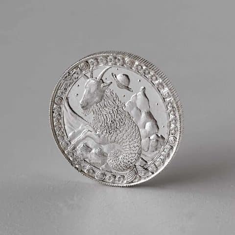 Medalha Signo Capricórnio  – 1/2 oz – 15.55g PRATA 999