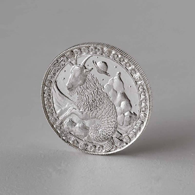 Medalha Signo Capricórnio  – 1/2 oz – 15.55g PRATA 999