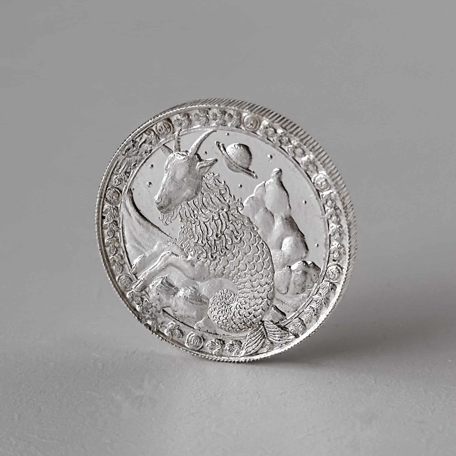 Medalha Signo Capricórnio – 1/2 Oz – 15.55g PRATA 999