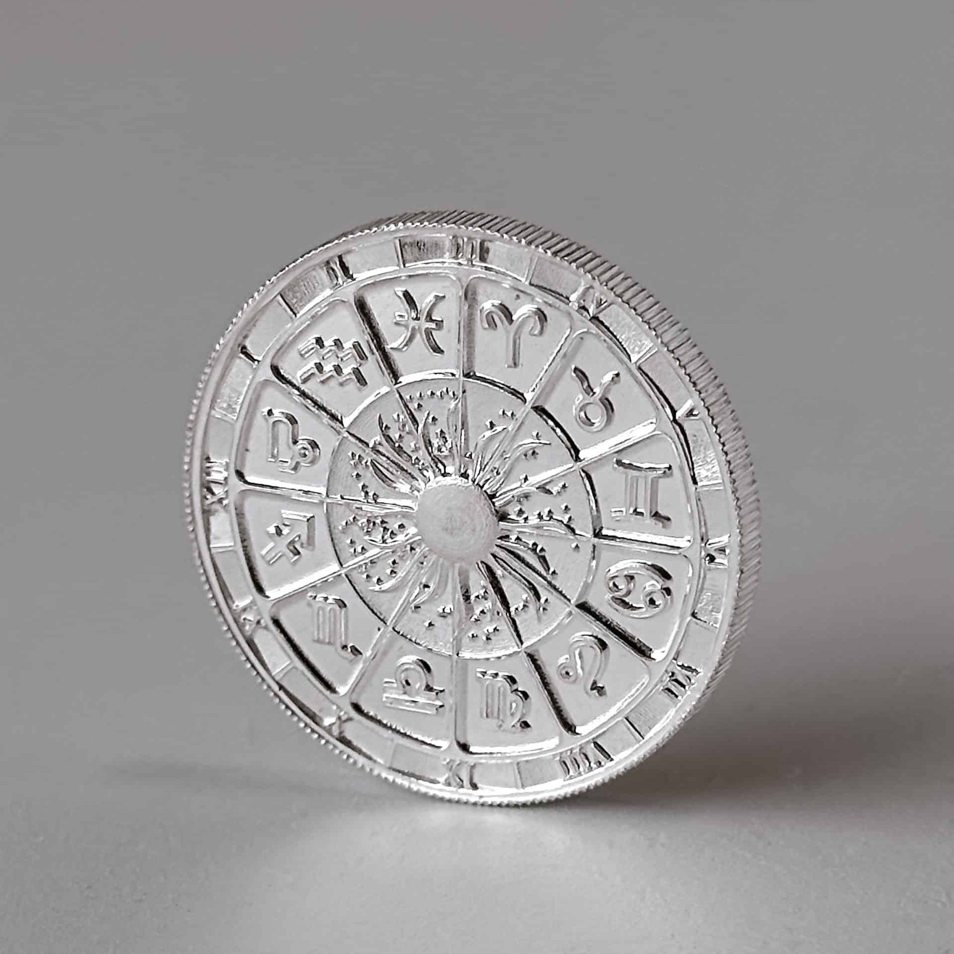 Medalha Signo Áries – 1/2 Oz – 15.55g PRATA 999