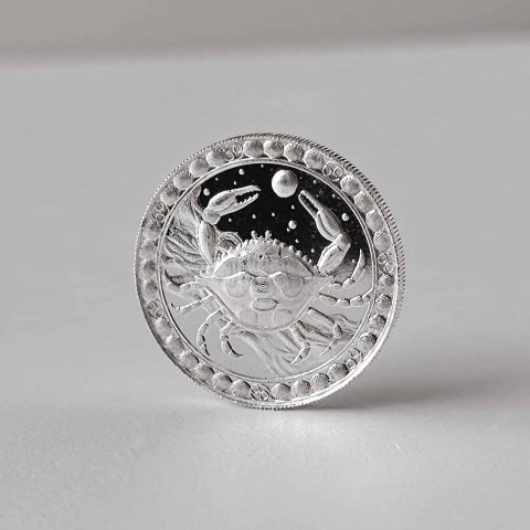 Medalha Signo Câncer – 1/2 oz – 15.55g PRATA 999