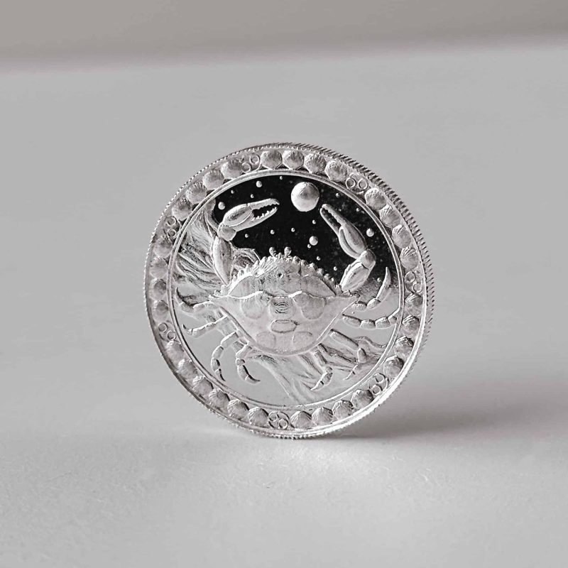 Medalha Signo Câncer – 1/2 Oz – 15.55g PRATA 999