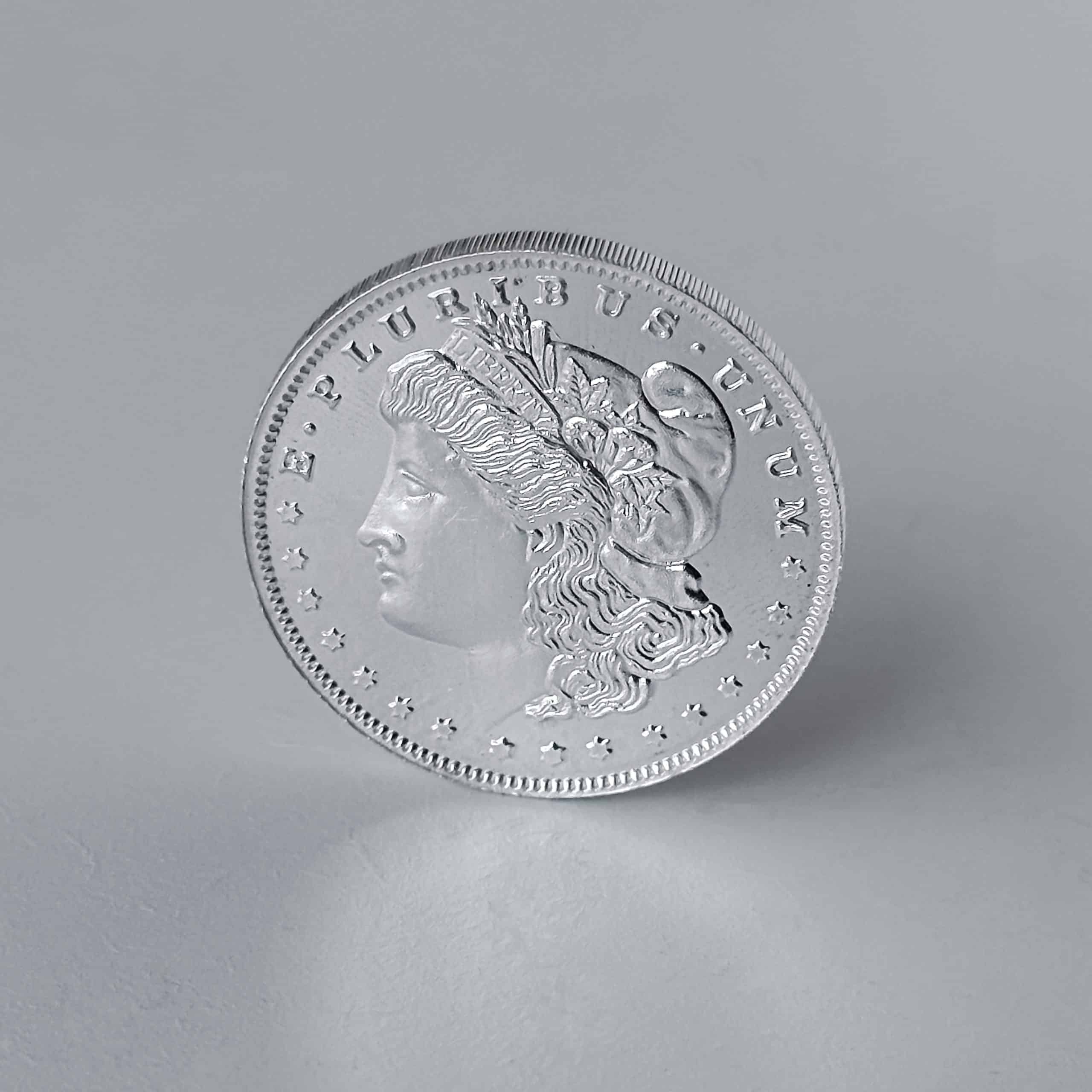 Moeda Morgan Dollar (réplica) – 1 Oz / 31g Prata 999