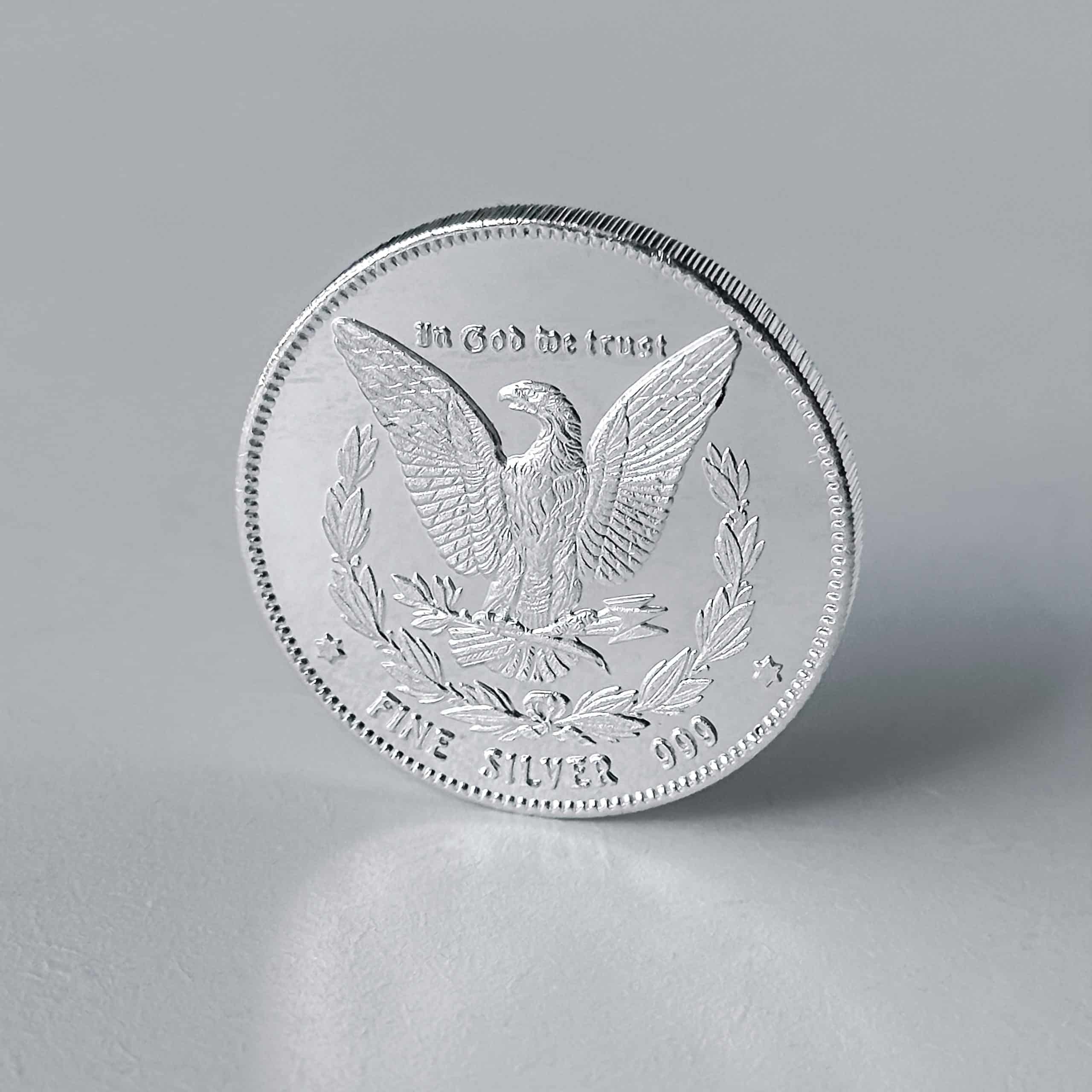 Moeda Morgan Dollar (réplica) – 1 Oz / 31g Prata 999