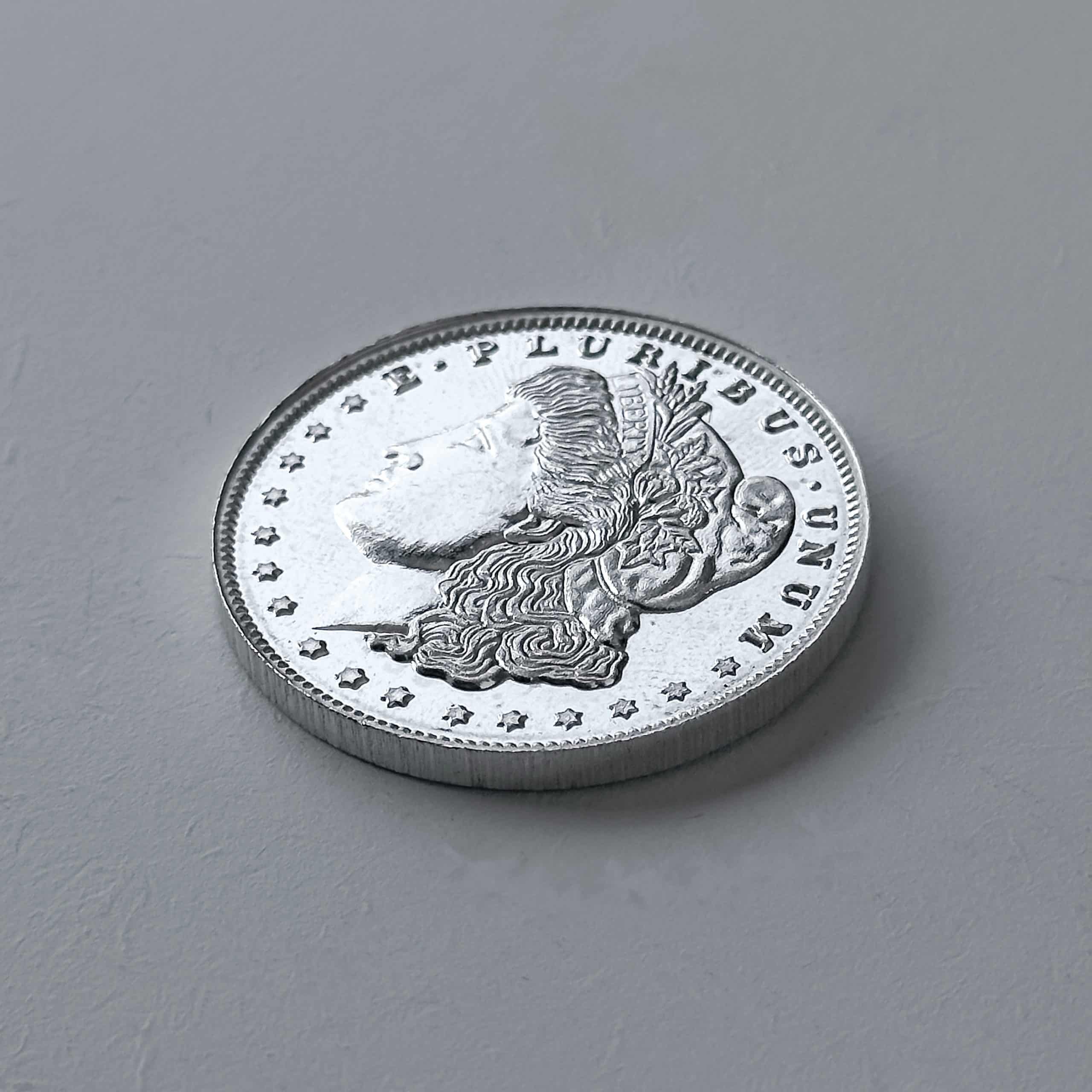 Moeda Morgan Dollar (réplica) – 1 Oz / 31g Prata 999