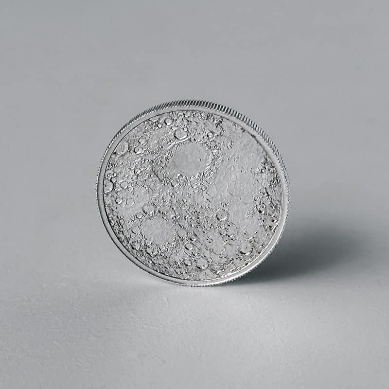 Moeda Superficie da Lua 1/2 Oz - 15.55g Prata 999