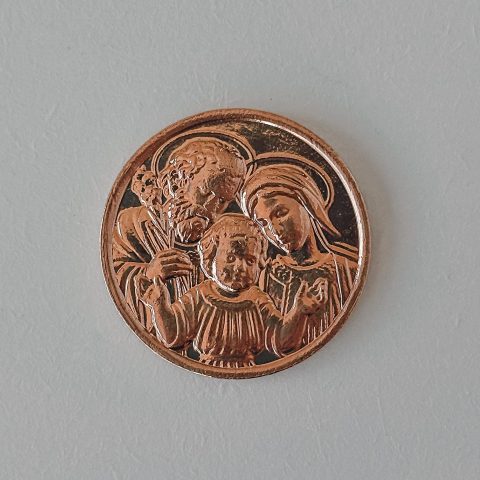 Medalha A Sagrada Família – 30g COBRE 999