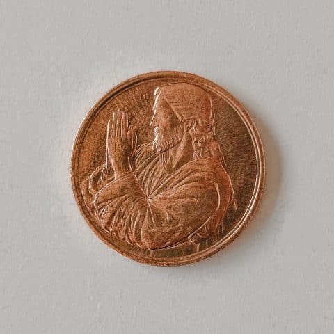 Medalha Jesus: Orai e Vigiai – 30g COBRE 999