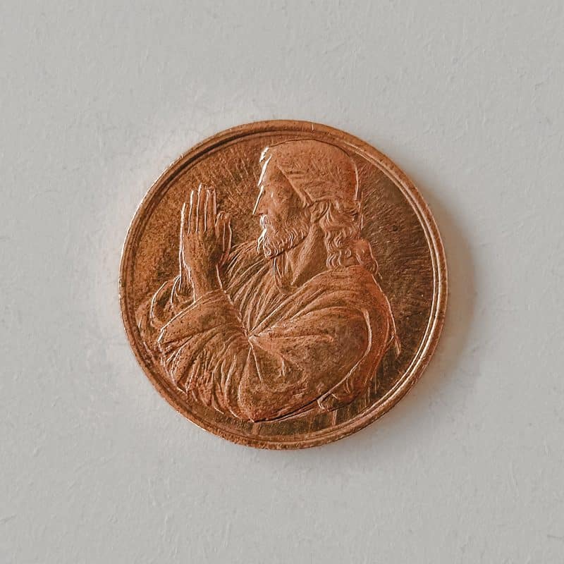 Medalha Jesus: Orai e Vigiai – 30g COBRE 999