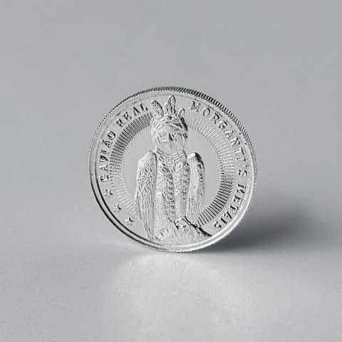 Moeda Gavião Real 1/2 oz - 15.55g PRATA 999