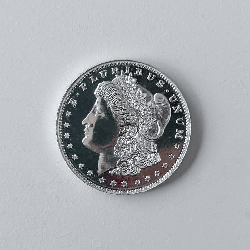 Moeda Morgan Dollar (réplica) – 1 Oz / 31g Prata 999