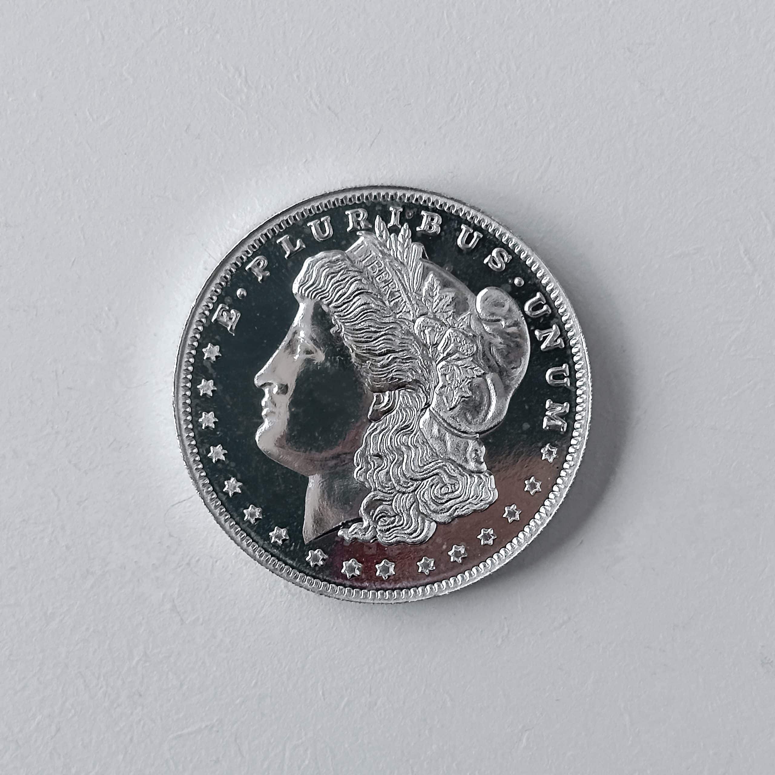 Moeda Morgan Dollar (réplica) – 1 Oz / 31g Prata 999